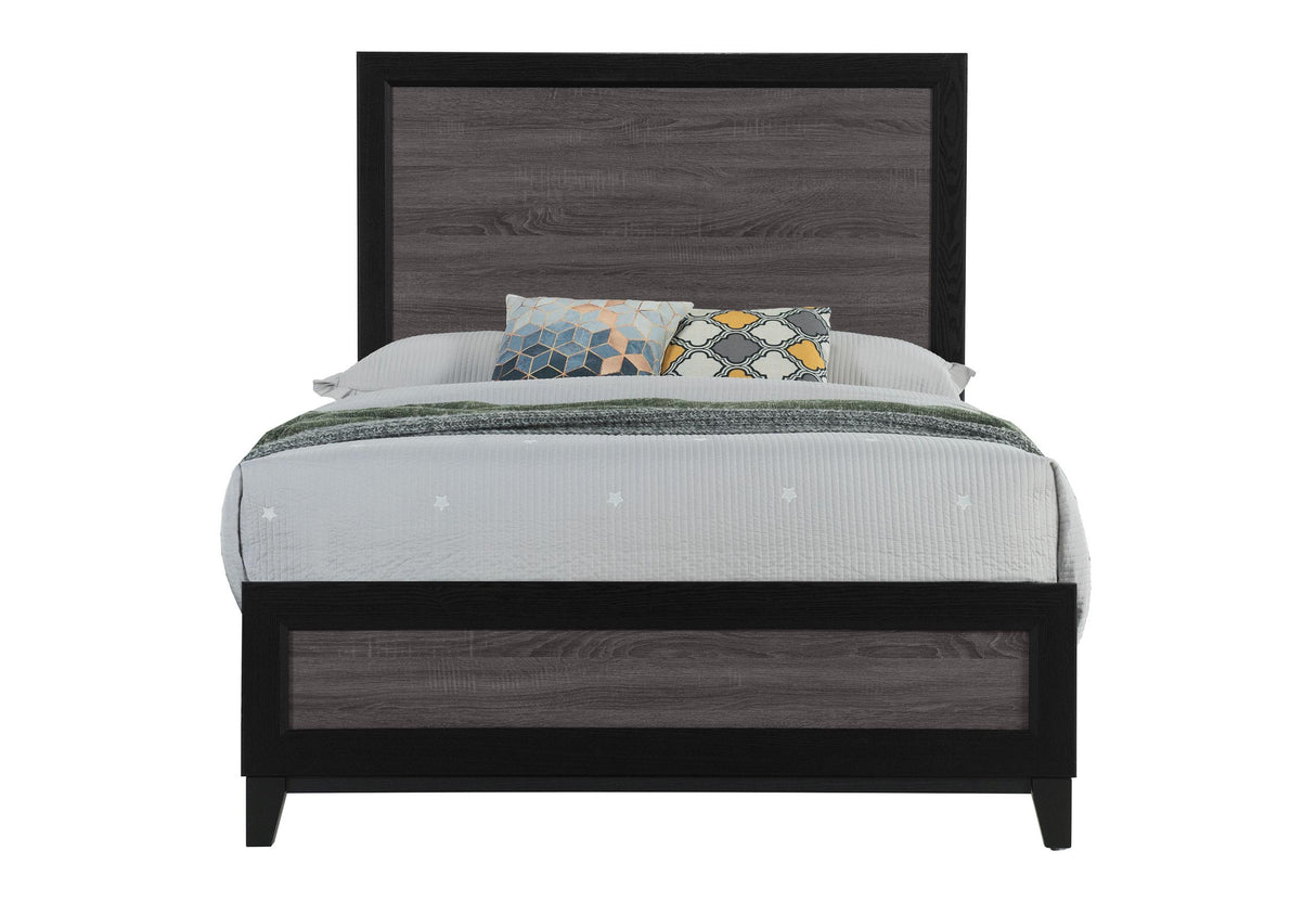 LISBON GREY AND BLACK FULL BED