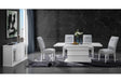 MONACO WHITE DINING TABLE + MONACO DINING CHAIR - galleria furniture outlet