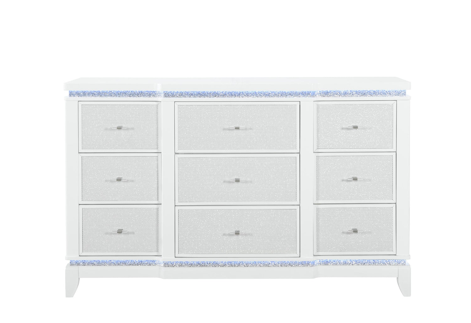 ALINA WHITE DRESSER WITH LED