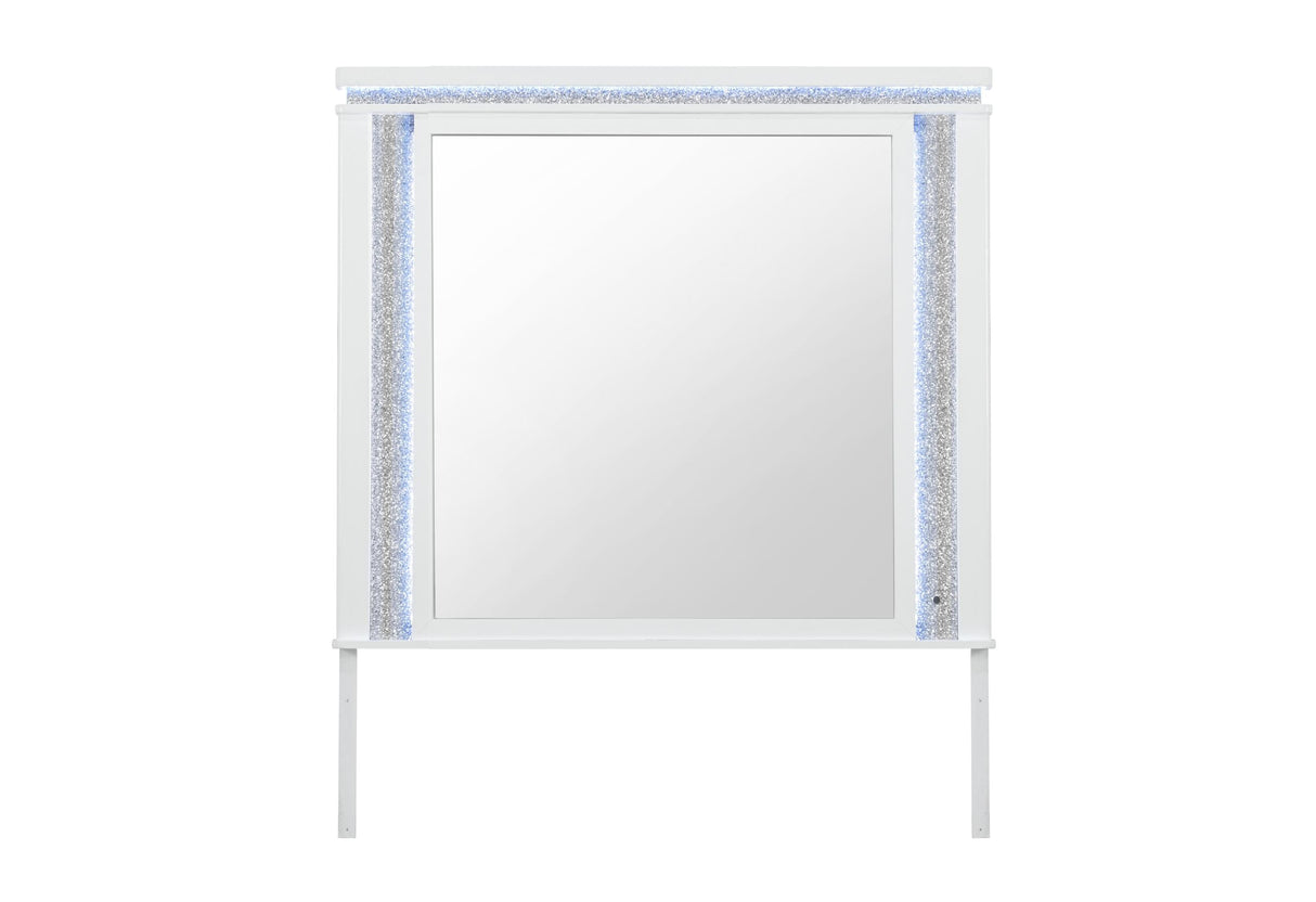 ALINA WHITE MIRROR WITH LED