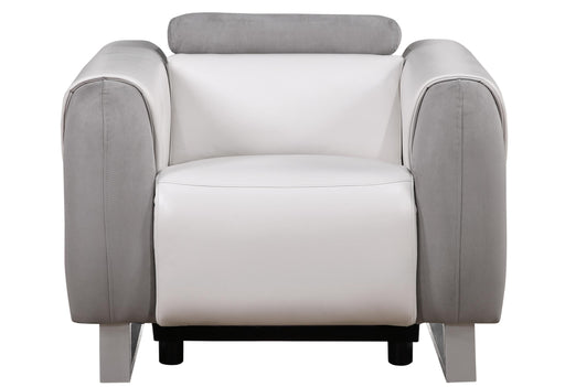 U8520 BLANCHE WHITE/GREY F06 POWER RECLINER image