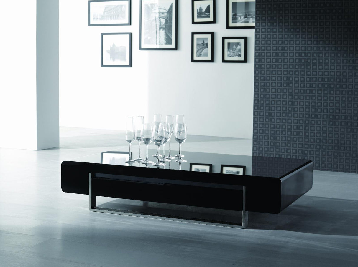 J&M 902A Modern Coffee Table in Dark Oak