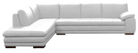 J&M Furniture 625 Italian Leather Sectional LAF in White image