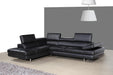 J&M Furniture A761 Italian Leather Sectional LAF in Slate Grey image