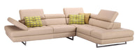 J&M Furniture A761 Italian Leather Sectional RAF in Peanut image