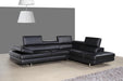 J&M Furniture A761 Italian Leather Sectional RAF in Slate Grey image