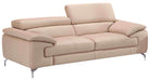 J&M Furniture A973 Italian Leather Loveseat  in Peanut image