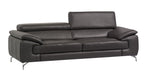 J&M Furniture A973 Italian Leather Sofa  in Slate Grey image