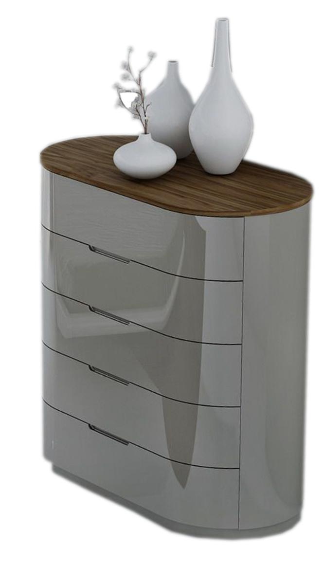 J&M Furniture Amsterdam Chest in Light Grey