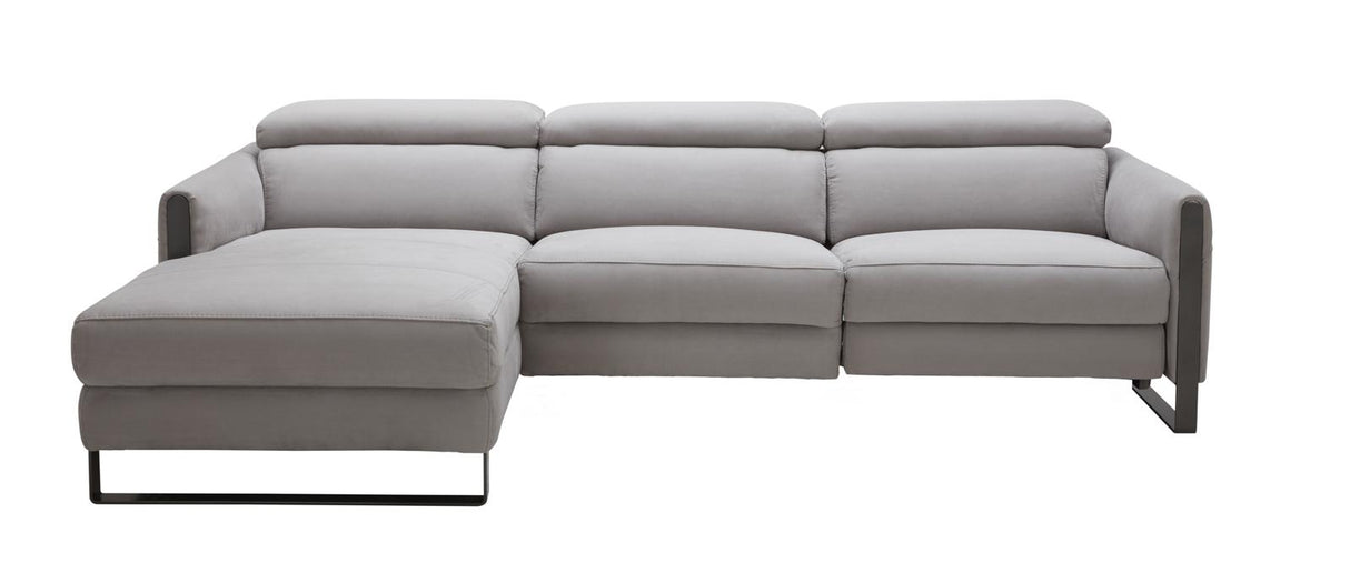 J&M Furniture Antonio in Left Hand Facing Chaise Sectional in Chalk