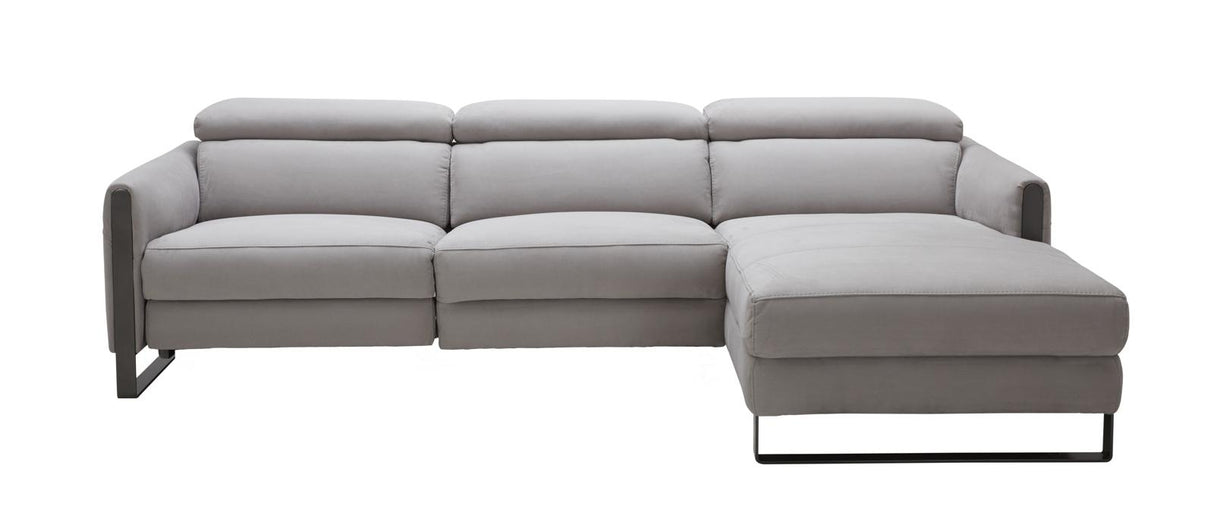 J&M Furniture Antonio in Right Hand Facing Chaise Sectional in Chalk