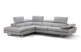 J&M Furniture Aurora Left Hand Facing Chaise Sectional in Light Grey image