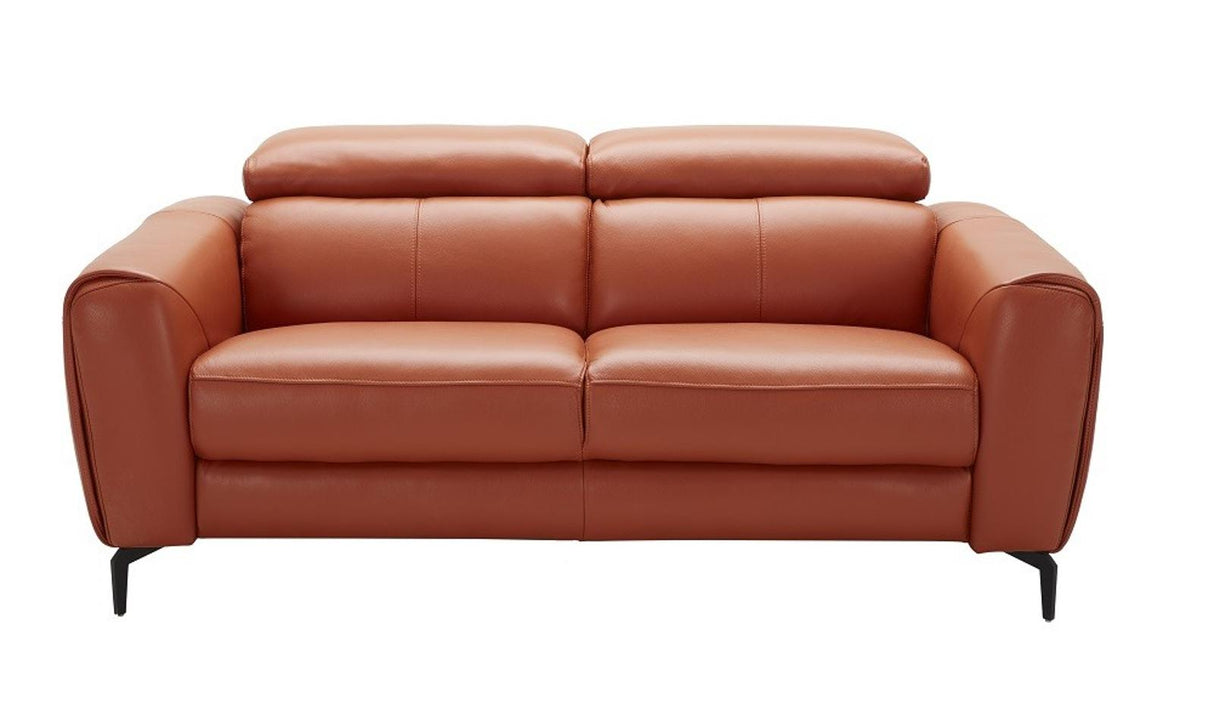 J&M Furniture Cooper Loveseat in Pumpkin