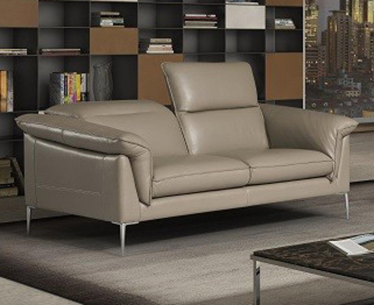 J&M Furniture Eden Loveseat in Taupe