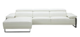 J&M Furniture Fleurier Left Hand Facing Chaise Sectional in White image