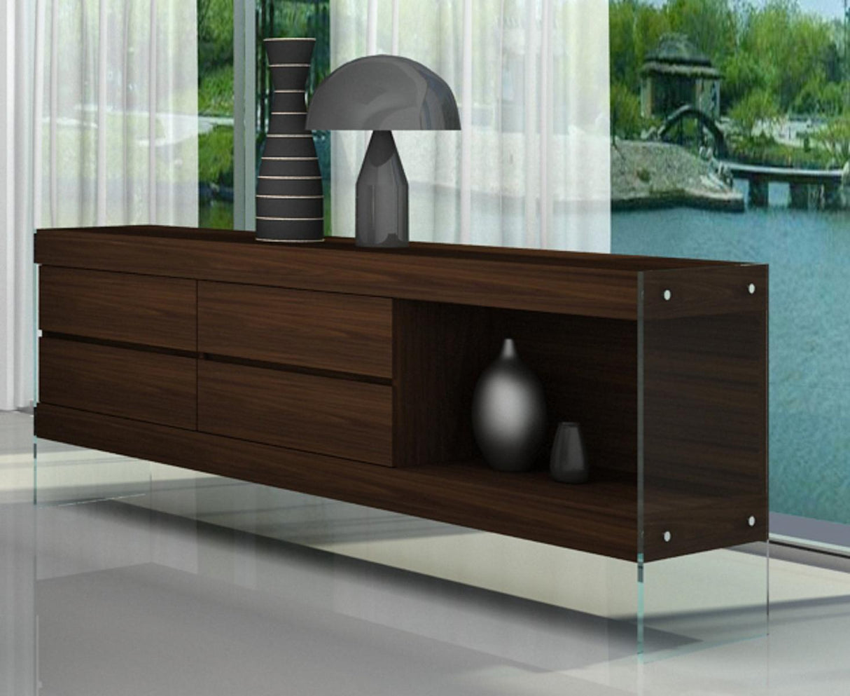 J&M Furniture Float Buffet in Dark Oak