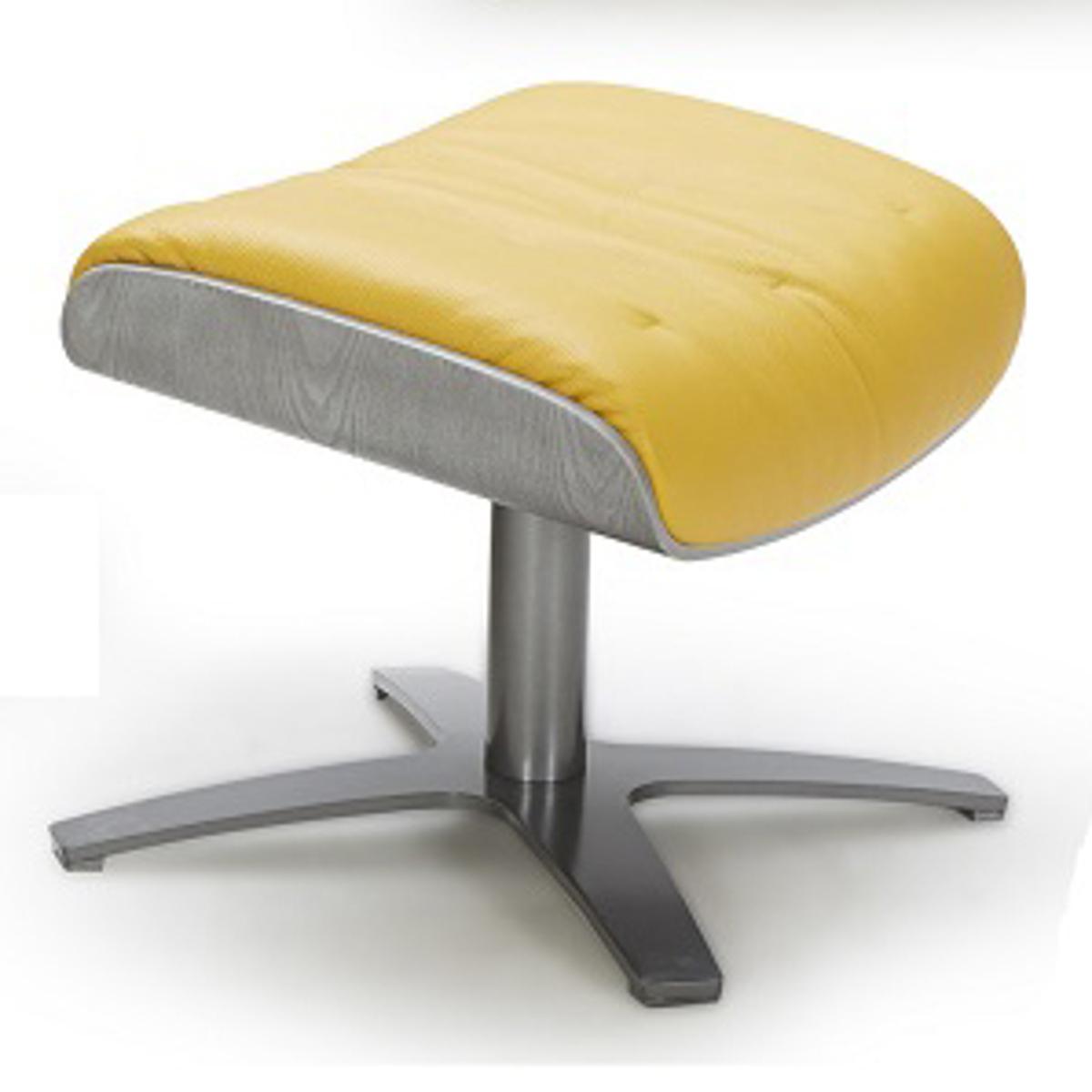 J&M Furniture Karma Ottoman in Mustard
