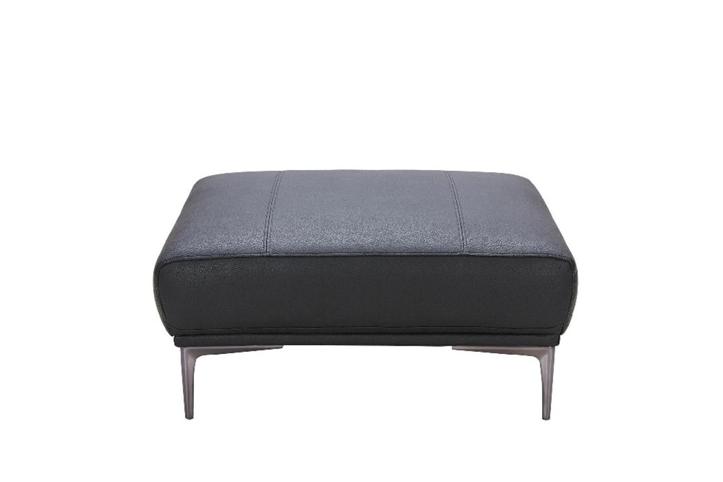 J&M Furniture Knight Ottoman in Black image