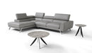 J&M Furniture Mood Left Hand Facing Chaise Sectional in Grey image