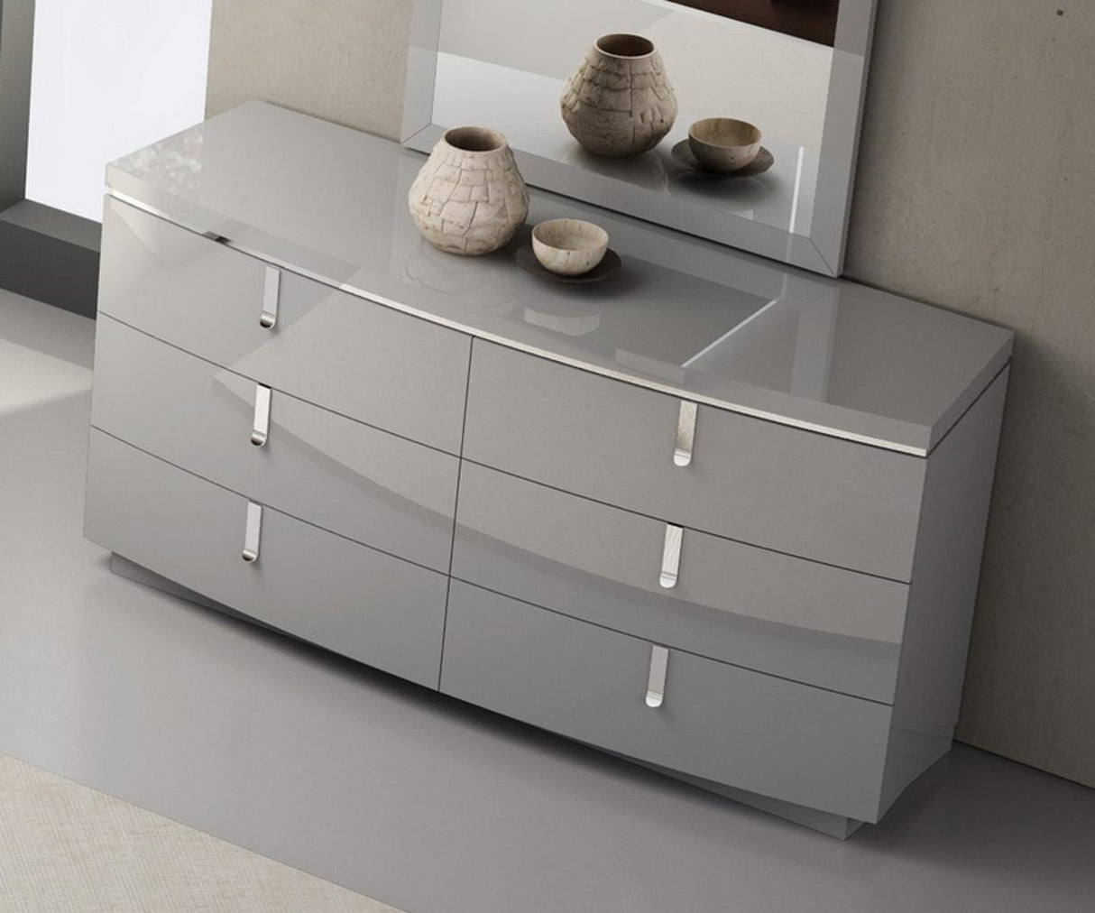 J&M Furniture New York Dresser in Grey