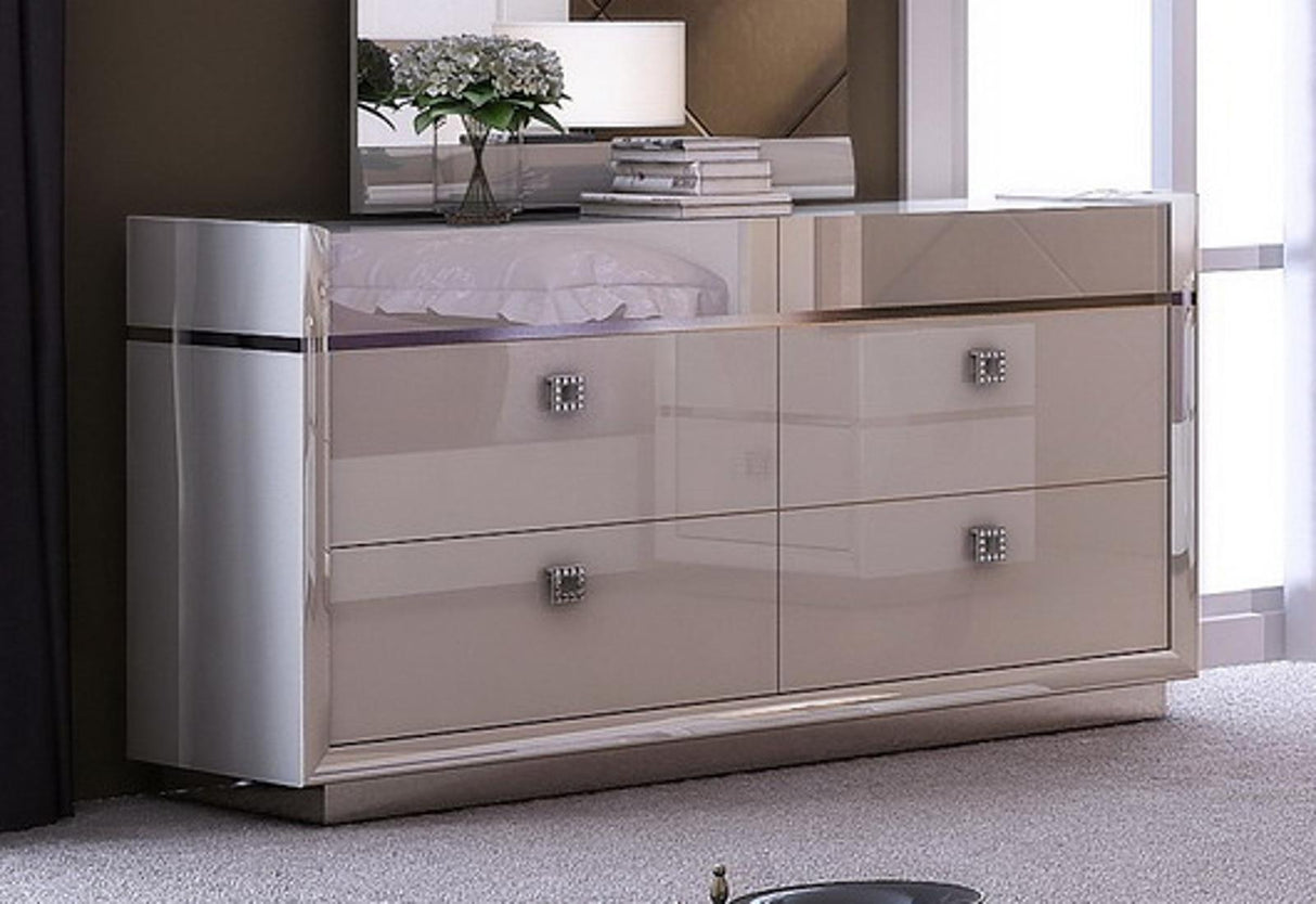 J&M Furniture Paris Dresser in Light Grey