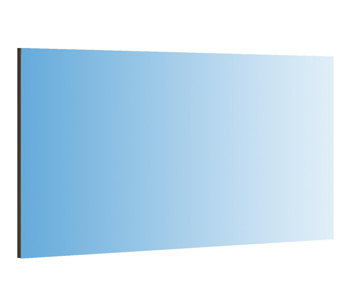 J&M Furniture Porto Mirror in Light Grey and Wenge