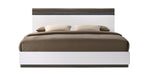 J&M Furniture Sanremo B King Panel Bed in Walnut Veneer image