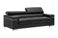 J&M Furniture Soho Sofa in Black Leather image