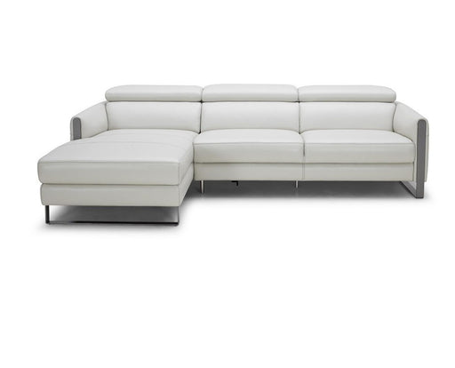 J&M Furniture Vella Left Hand Facing Chaise Sectional in Light Grey image