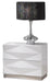 J&M Furniture Verona Nightstand in White Lacquer image