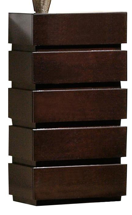 J&M Knotch 5-Drawer Chest in Expresso image