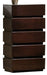 J&M Knotch 5-Drawer Chest in Expresso image