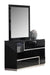 J&M Lucca Dresser and Mirror in Black Lacquer image