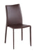 J&M Modern Dining Leather Chair in Chocolate (Set of 4) image