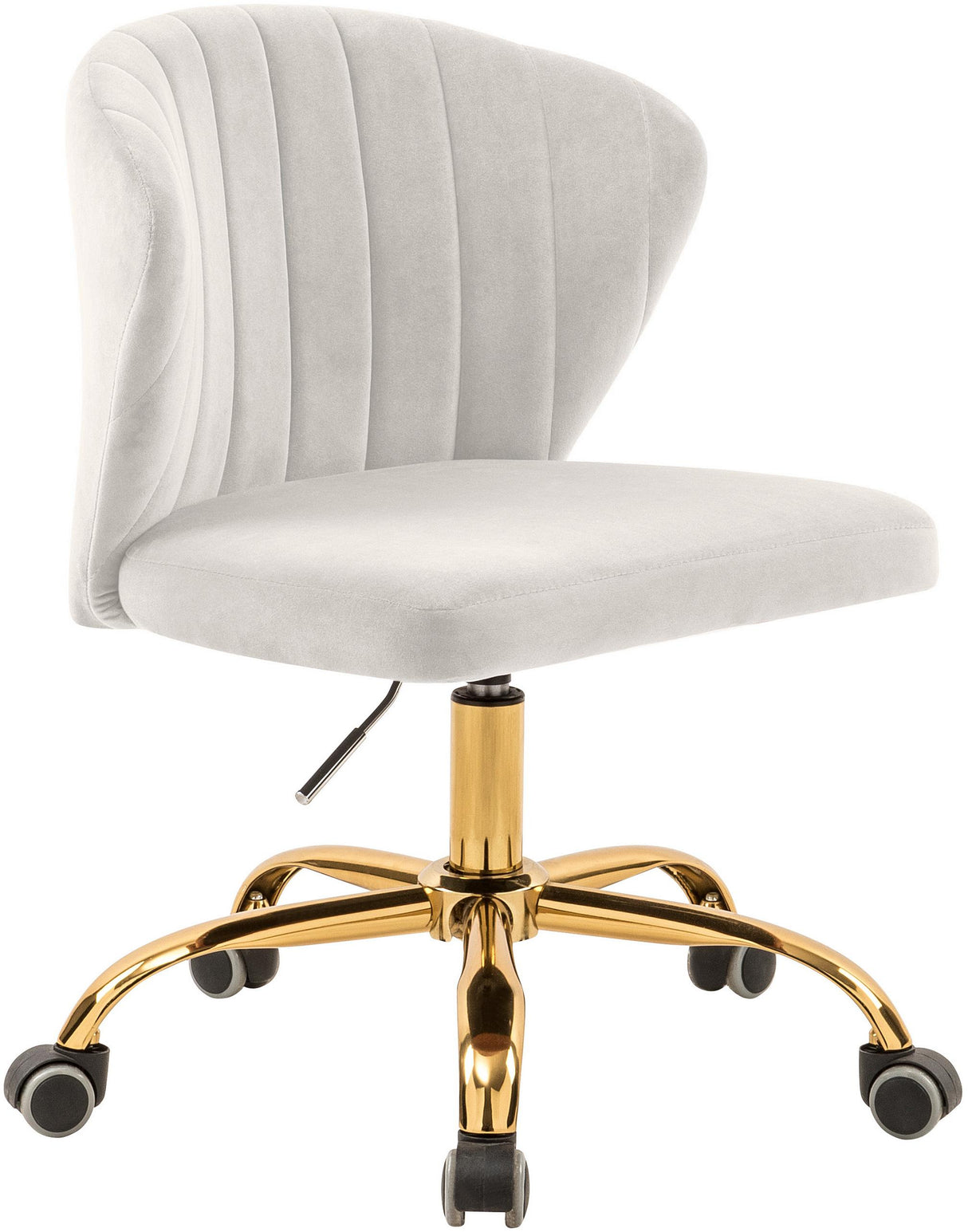 Finley Cream Velvet Office Chair