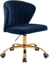 Finley Navy Velvet Office Chair