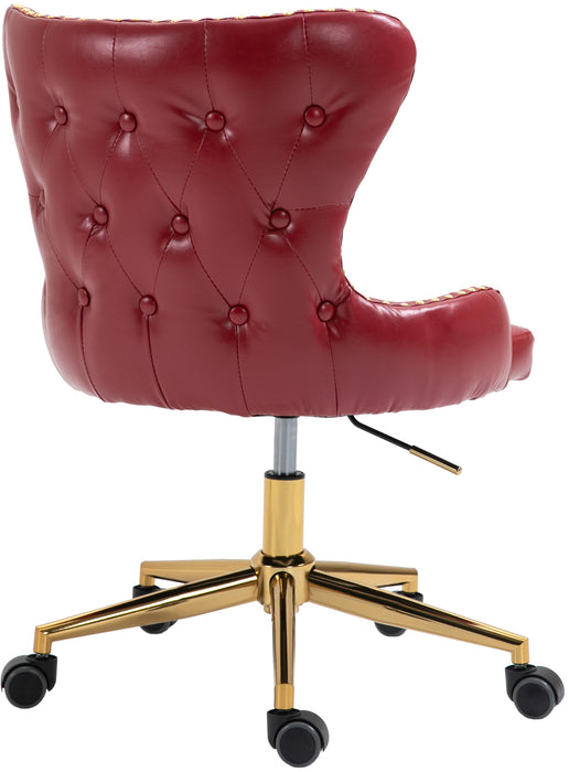 Hendrix Red Faux Leather Office Chair