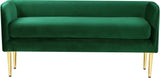 Audrey Green Velvet Bench