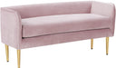 Audrey Pink Velvet Bench image