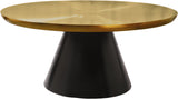Martini Brushed Gold/Matte Black Coffee Table