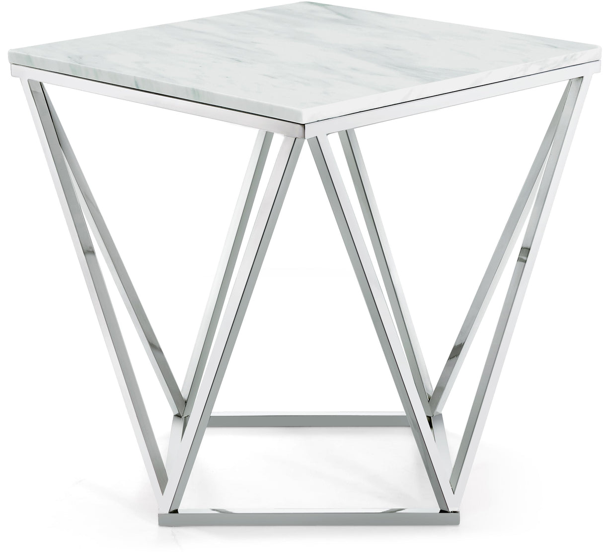 Skyler Chrome End Table