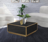 Glitz Black Faux Marble Coffee Table