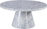 Omni White Faux Marble Coffee Table