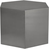 Hexagon Brushed Chrome Coffee Table