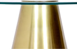 Glassimo Brushed Gold Coffee Table