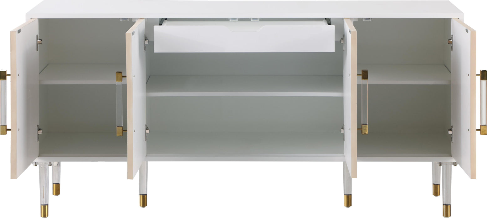 Jive White Lacquer Sideboard/Buffet