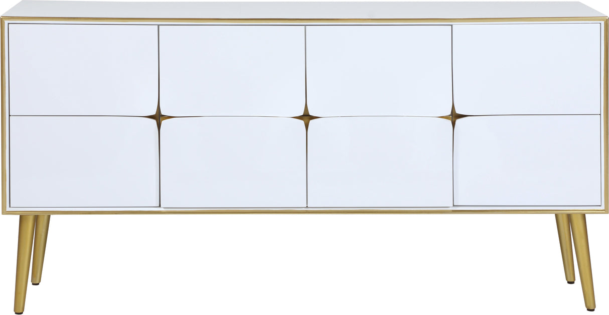 Pop White / Gold Sideboard/Buffet