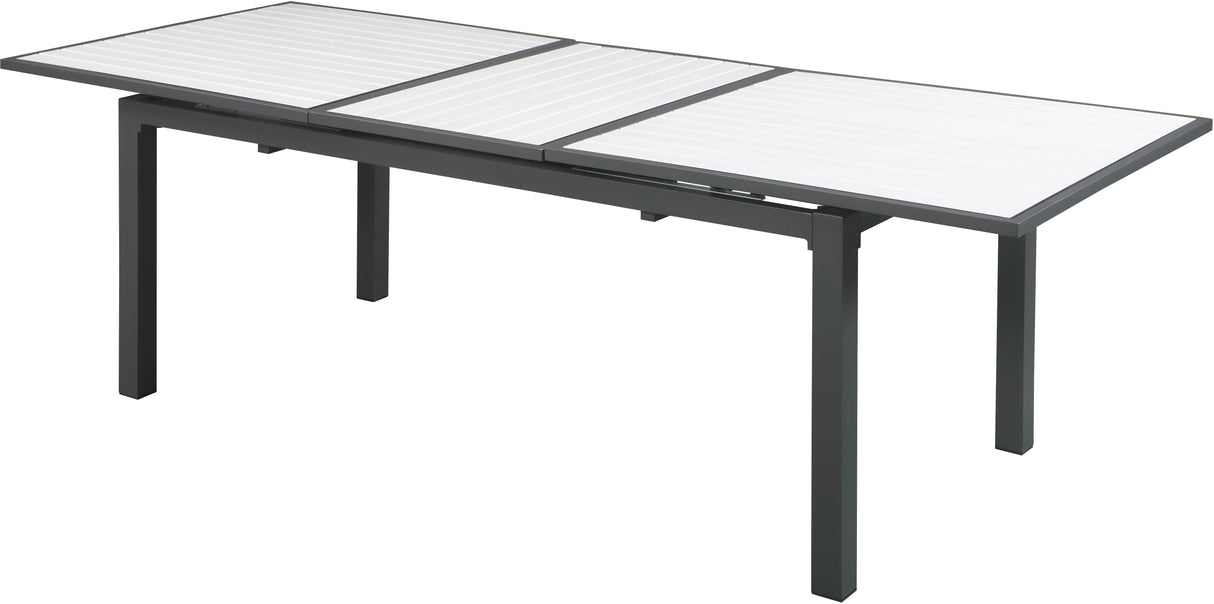 Nizuc White manufactured wood Outdoor Patio Aluminum Dining Table