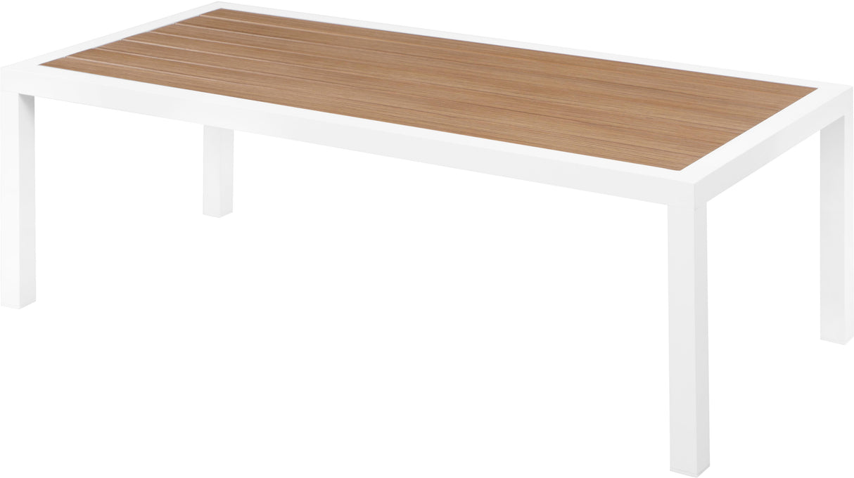 Nizuc Brown manufactured wood Outdoor Patio Aluminum Coffee Table