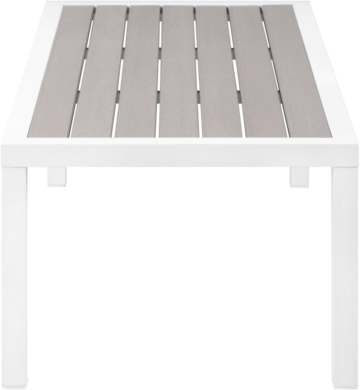 Nizuc Grey manufactured wood Outdoor Patio Aluminum Coffee Table